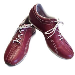 Timberland Red Leather Low Profile Lace Up Sneaker, 9.5